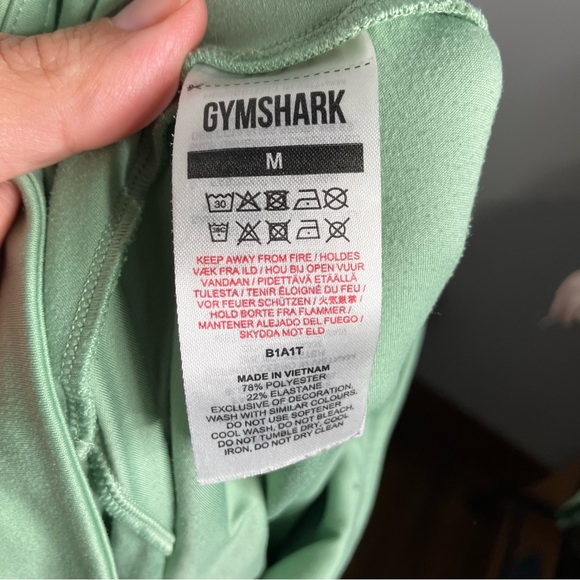 Gymshark training leggings mint green women’s size medium activewear athletic - Picture 7 of 8